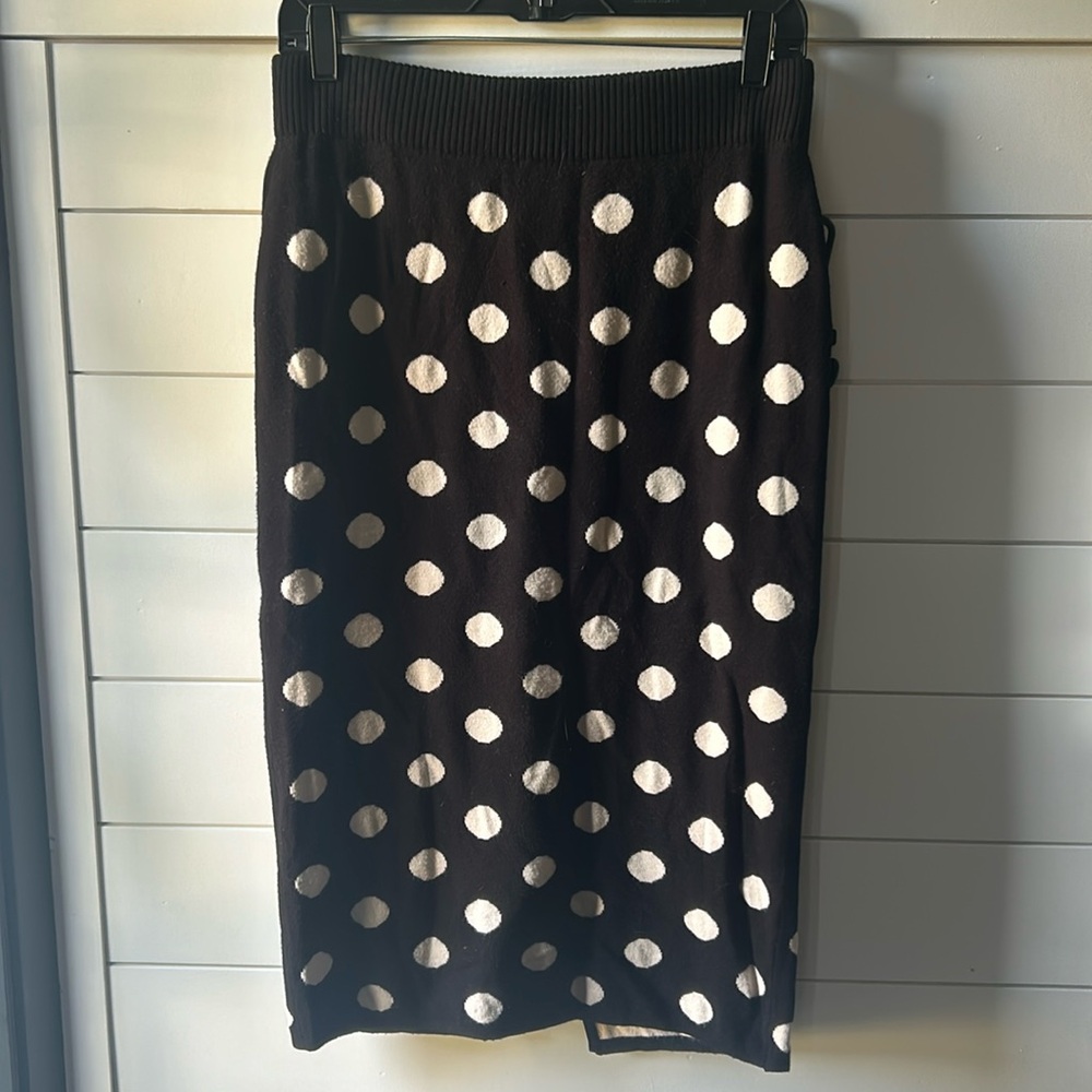 Polka Dot Sweater Skirt